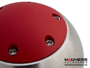 Dodge Dart Gear Shift Knob - Polished Billet Knob w/ Red Top